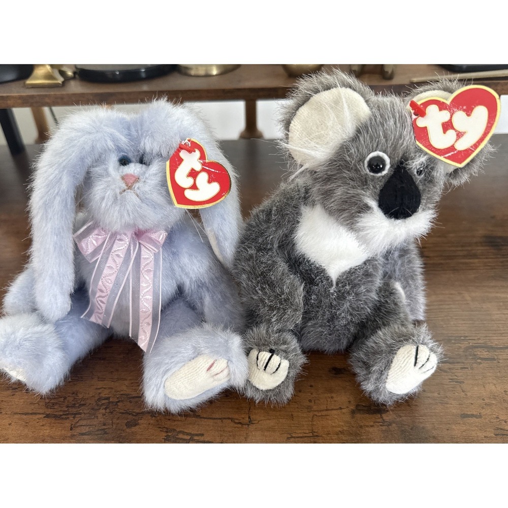 Vintage Retired 1993 Ty Attic Treasured Azalea Bunny And Brisbane Koala BOTH